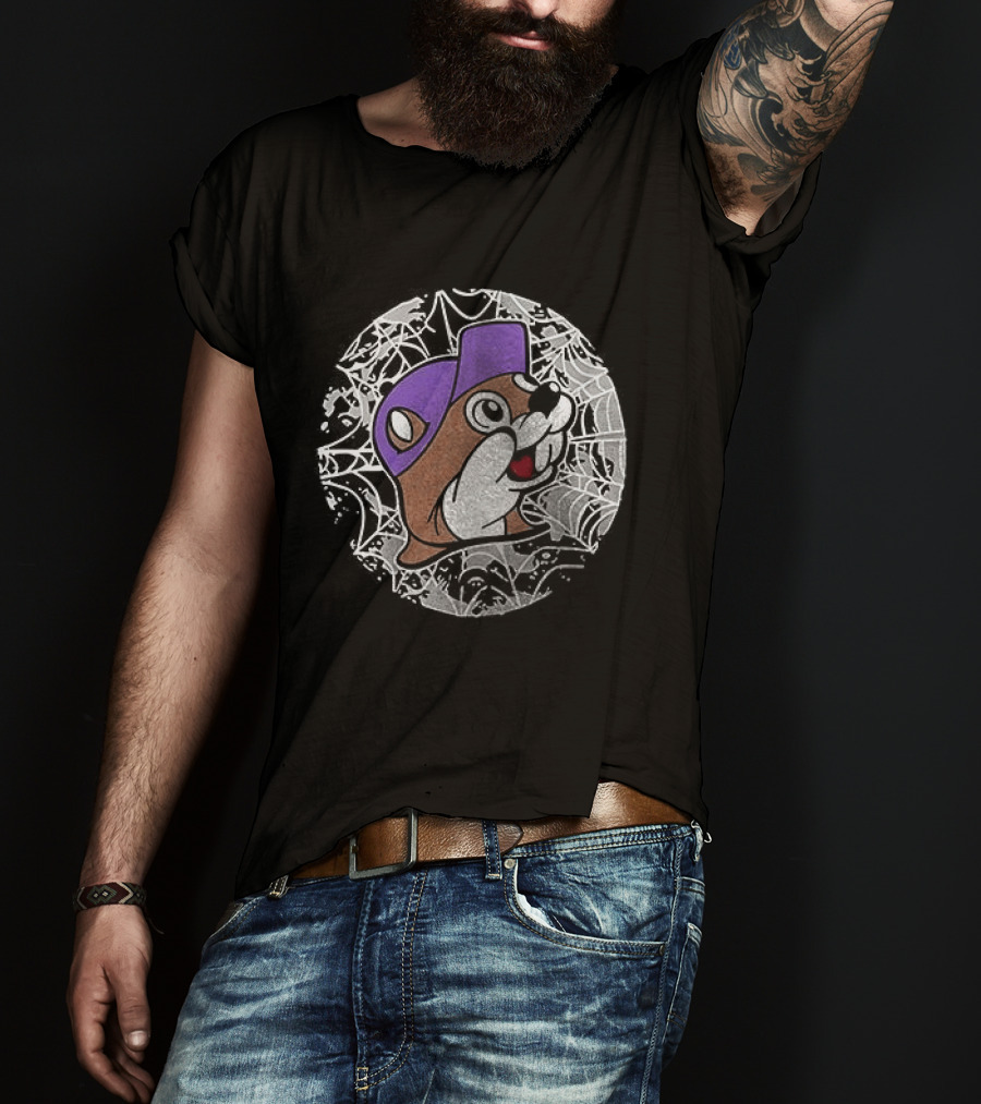 Buc Ee's Halloween Purple Hat T-Shirt