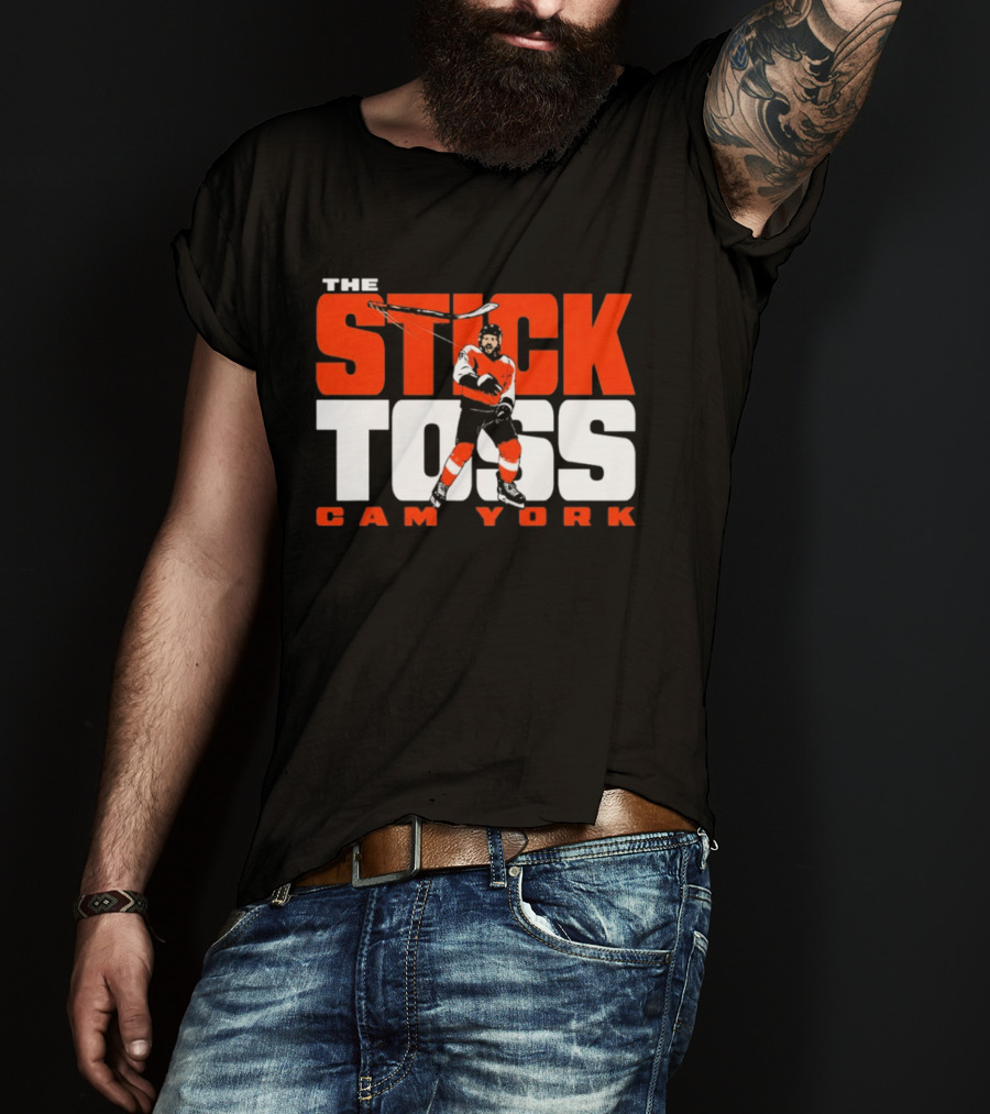 Cam York The Stick Toss Philadelphia Flyers Hockey NHL 2026 T-Shirt