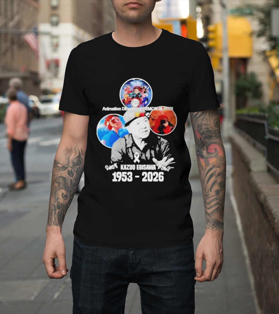 Kazuo Ebisawa 1953 2026 Animation Director Of Manga Slayer Died T-Shirt