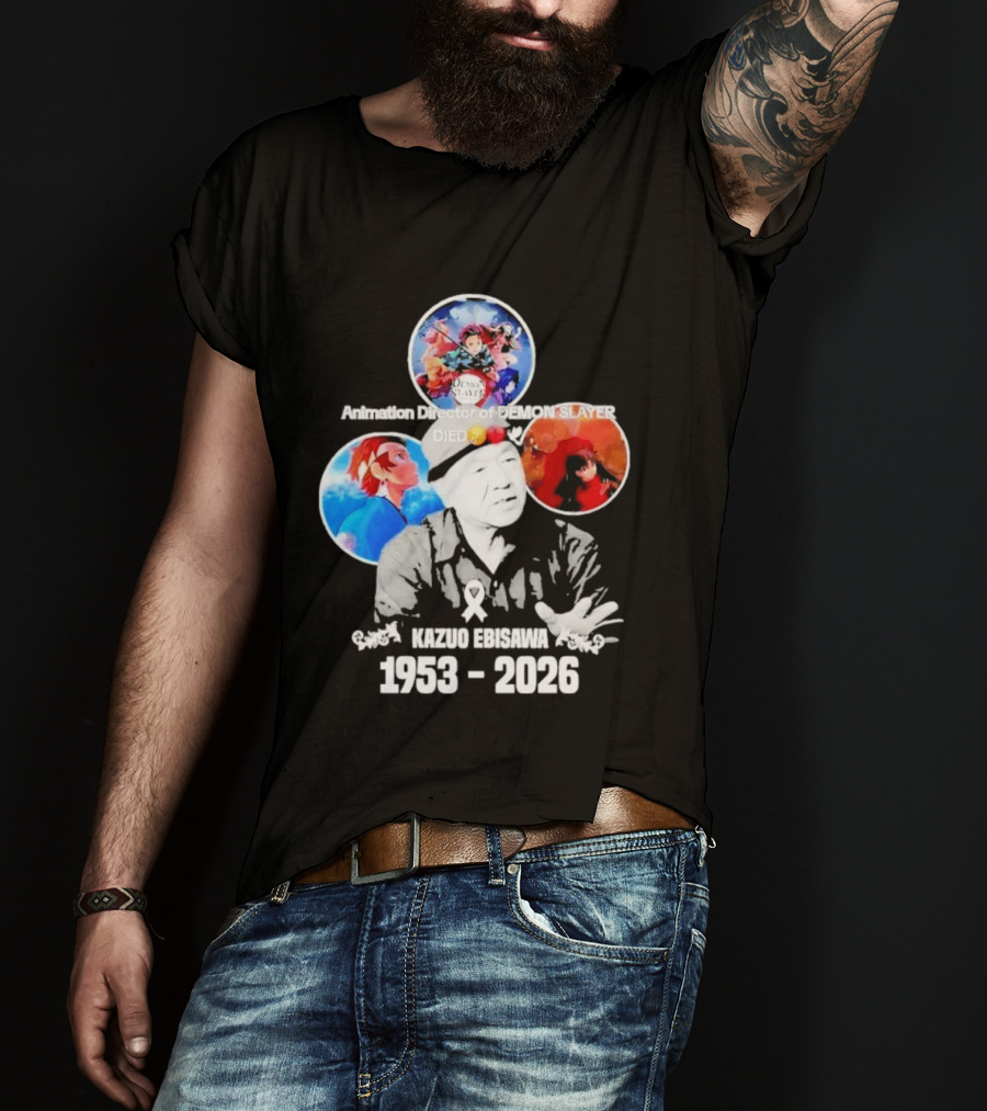 Kazuo Ebisawa 1953 2026 Animation Director Of Manga Slayer Died T-Shirt