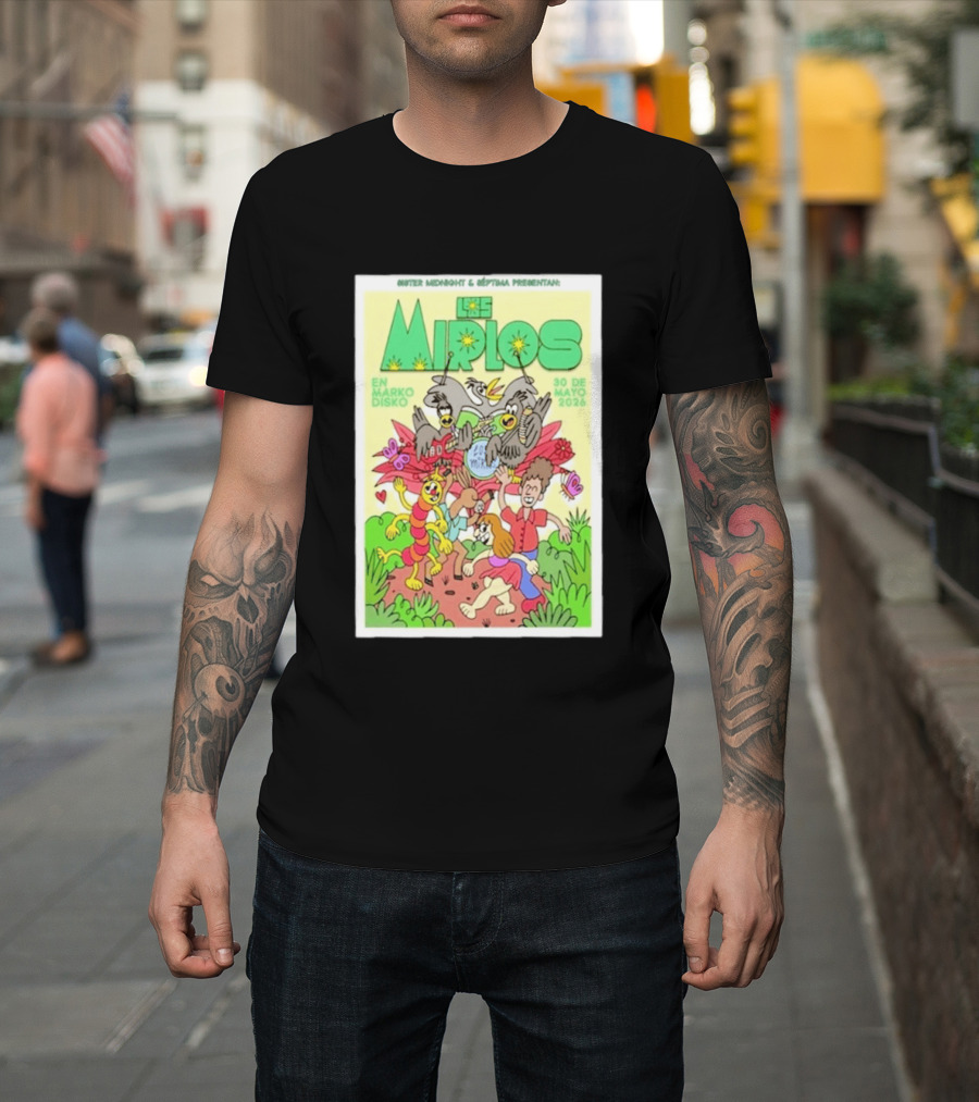 Mister Midnight Y Réptima Presentan Los Mirlos En Marko Disko Tijuana Mayo 30 2026 T-Shirt