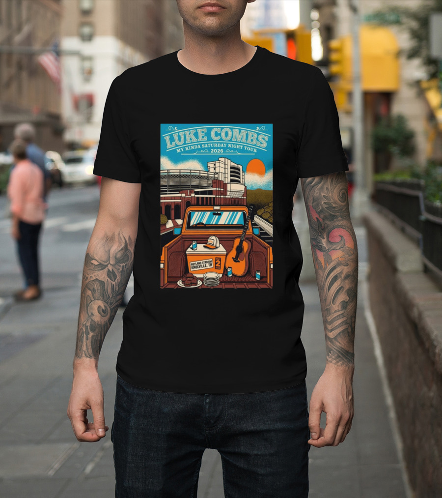 Luke Combs My Kinda Saturday Night Tour 2026 Neyland Stadium Knoxville TN May 02 T-Shirt