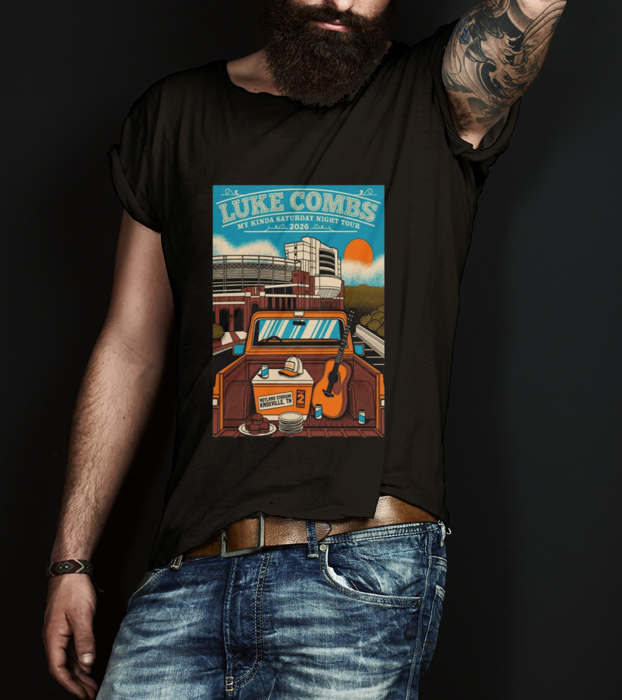 Luke Combs My Kinda Saturday Night Tour 2026 Neyland Stadium Knoxville TN May 02 T-Shirt