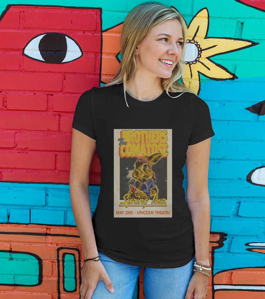 Brothers Comatose Spring Tour May 2nd Lincoln Theatre Rabbit Bandana T-Shirt