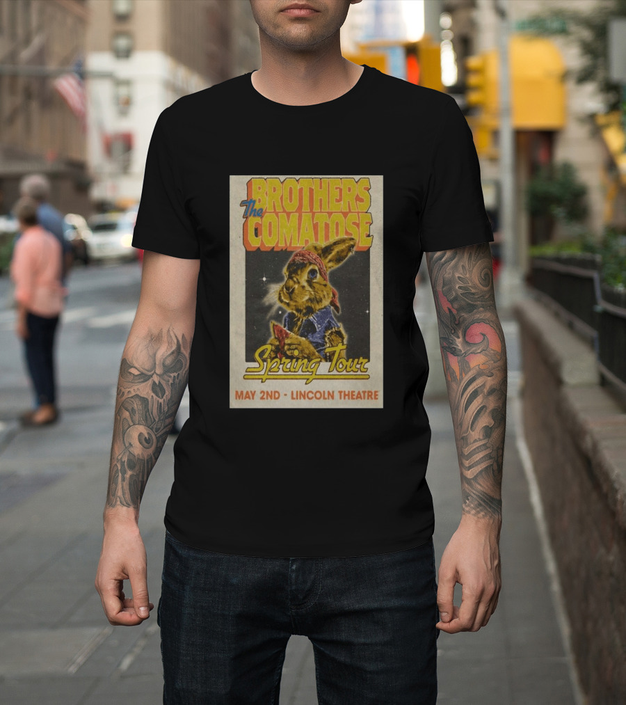 Brothers Comatose Spring Tour May 2nd Lincoln Theatre Rabbit Bandana T-Shirt