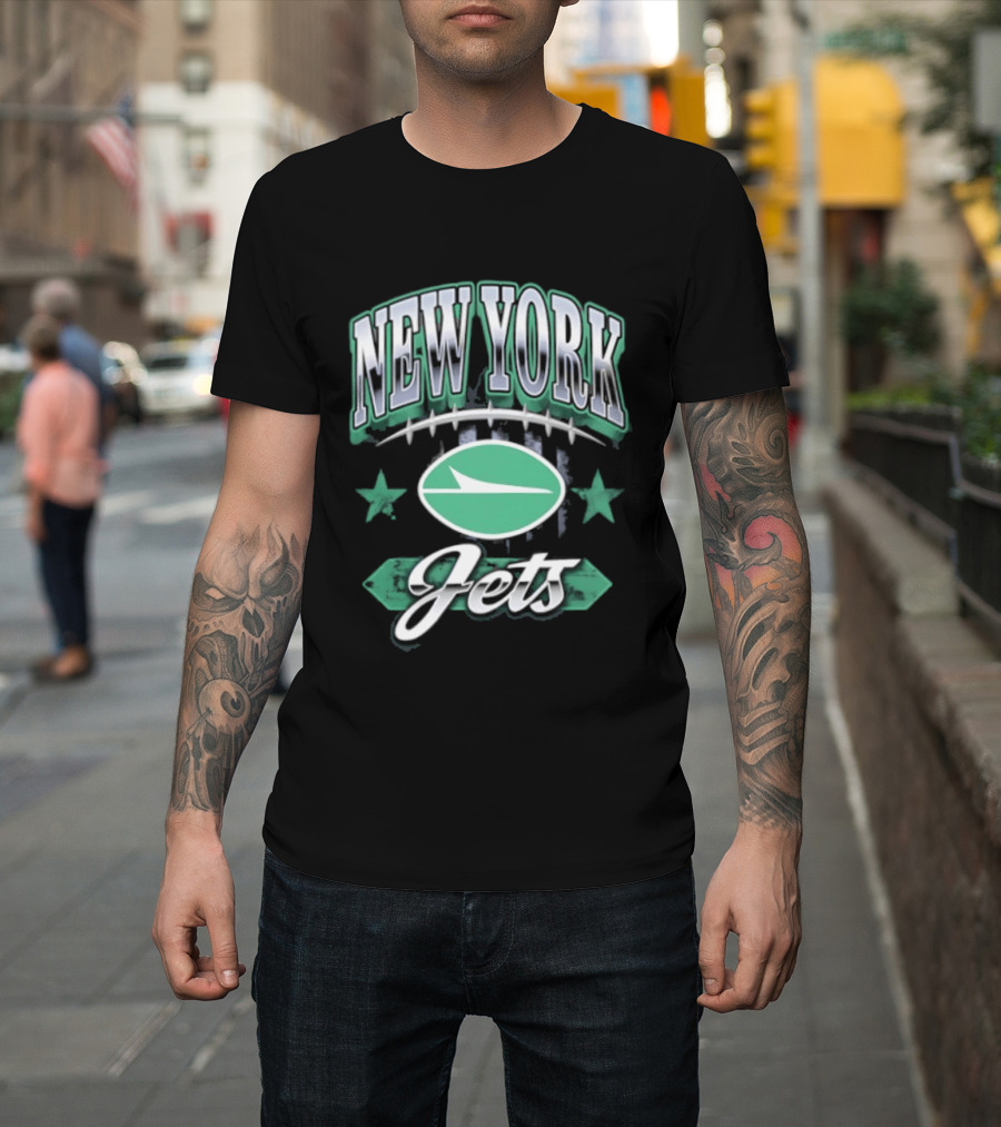 New York Jets Americana 2026 Oval Emblem Stars T-Shirt