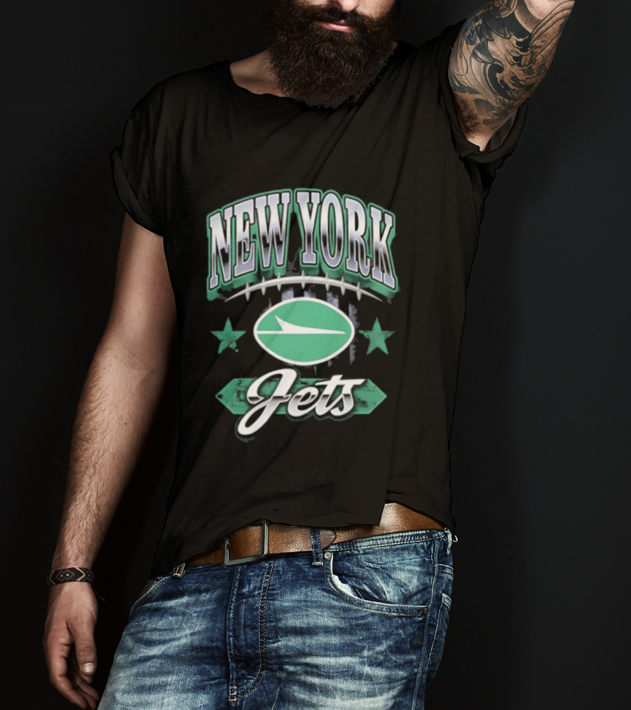 New York Jets Americana 2026 Oval Emblem Stars T-Shirt