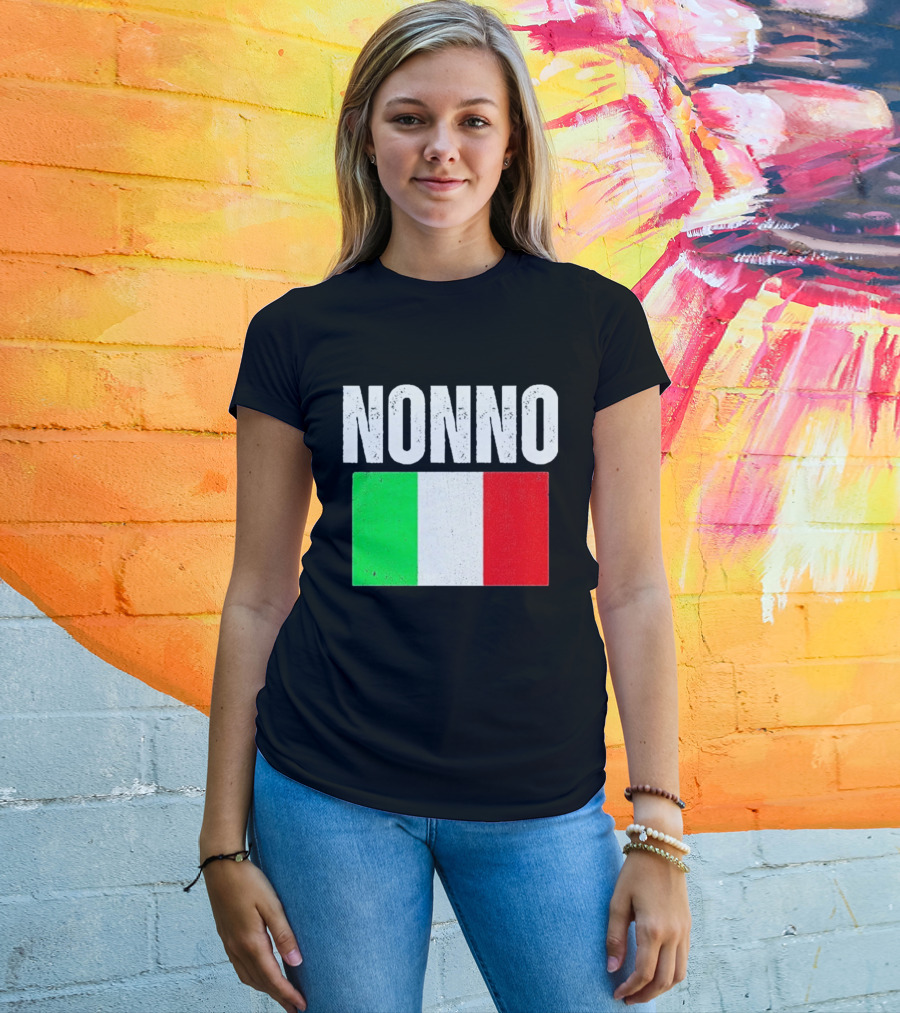 Nonno Italian Flag Patriotic Italy Heritage T-Shirt