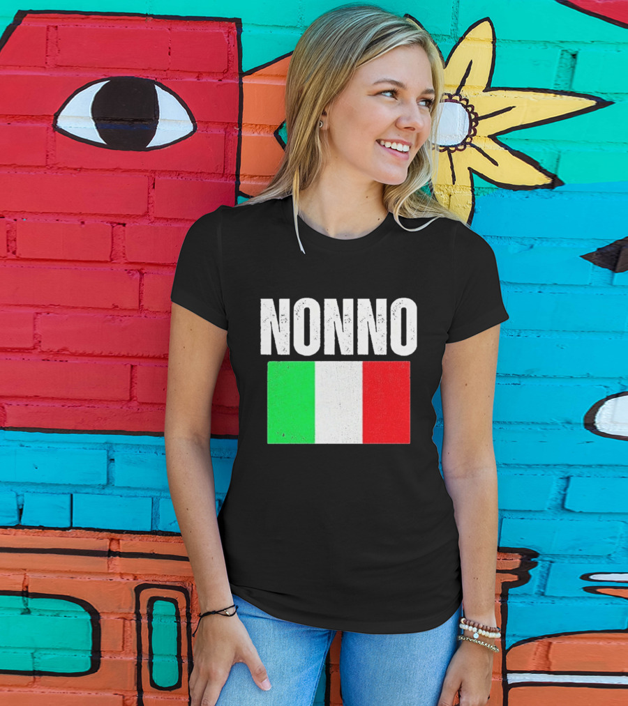 Nonno Italian Flag Patriotic Italy Heritage T-Shirt