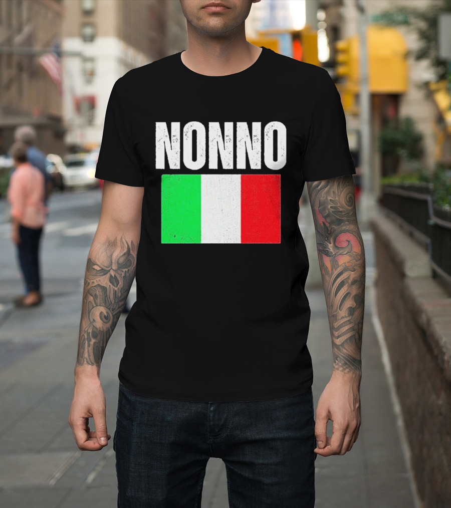 Nonno Italian Flag Patriotic Italy Heritage T-Shirt