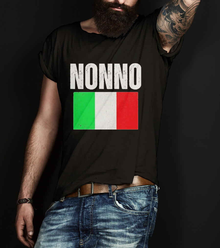 Nonno Italian Flag Patriotic Italy Heritage T-Shirt