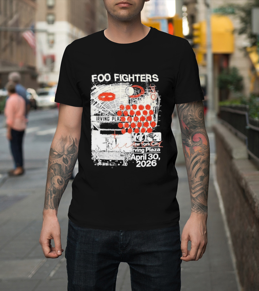 Original Foo Fighters Secret Show Irving Plaza New York City April 30 2026 Your Favorite Toy T-Shirt