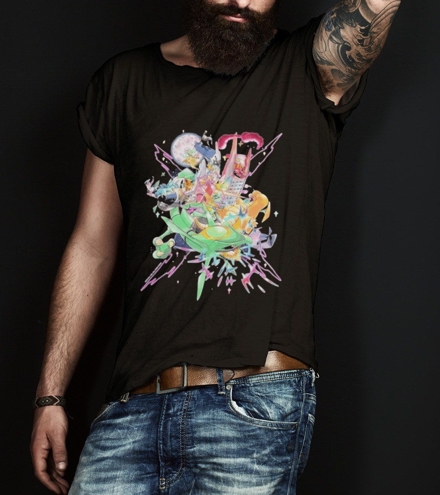 Pokémon Sword Shield Evolving Skies 2026 Vibrant Character Explosion T-Shirt