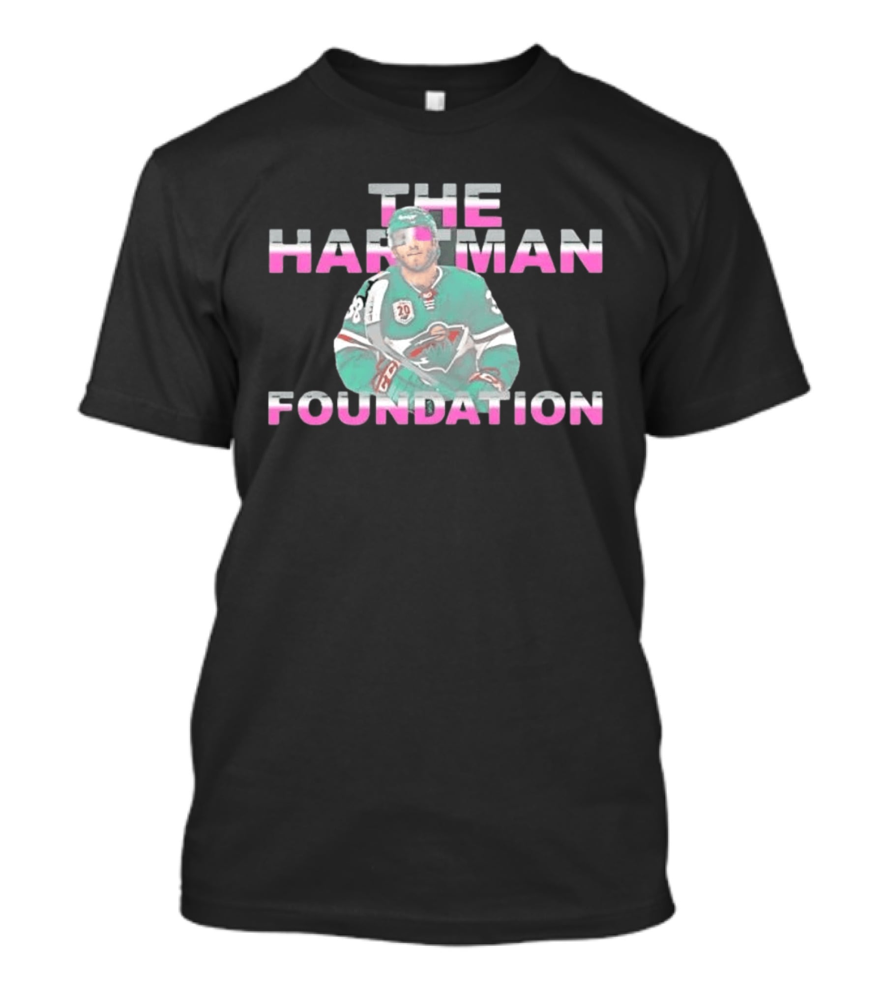 Ryan Hartman Hockey The Hartman Foundation Minnesota Wild Jersey T-Shirt