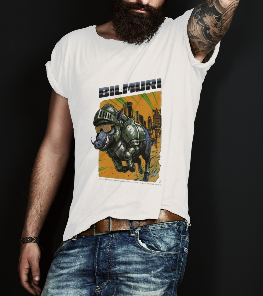Bilmuri Armored Boar Detroit Skyline The Fillmore May 3 2026 T-Shirt