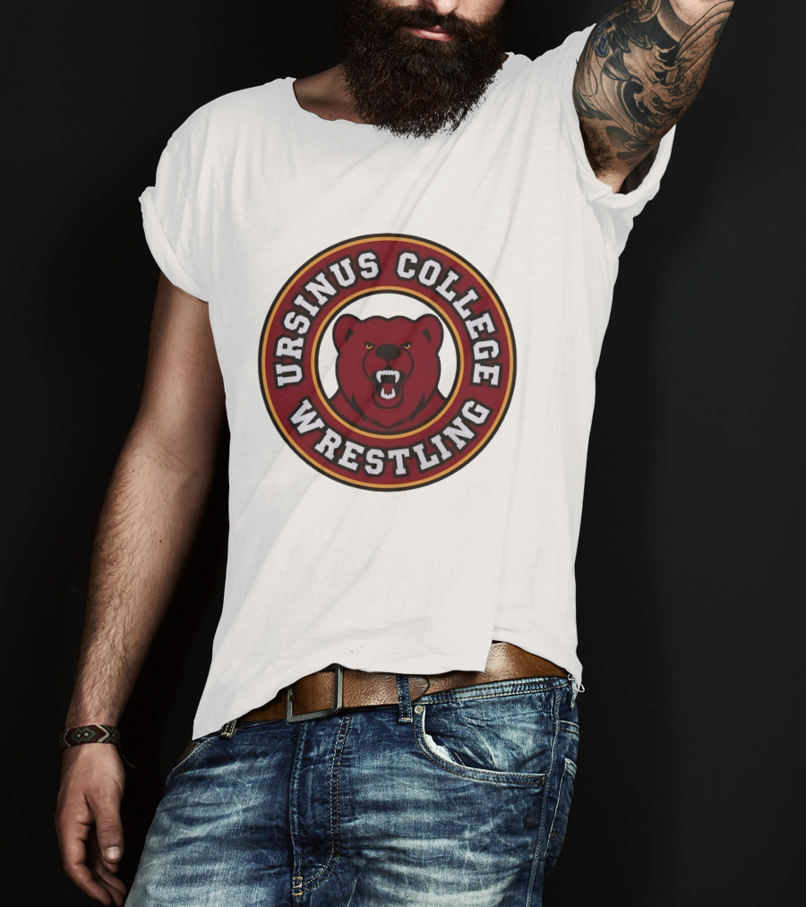 Ursinus College Bear Head Wrestling T-Shirt