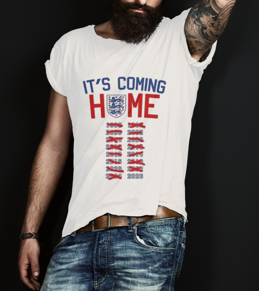 It's Coming Home England Football Anthem 2026 T-Shirt