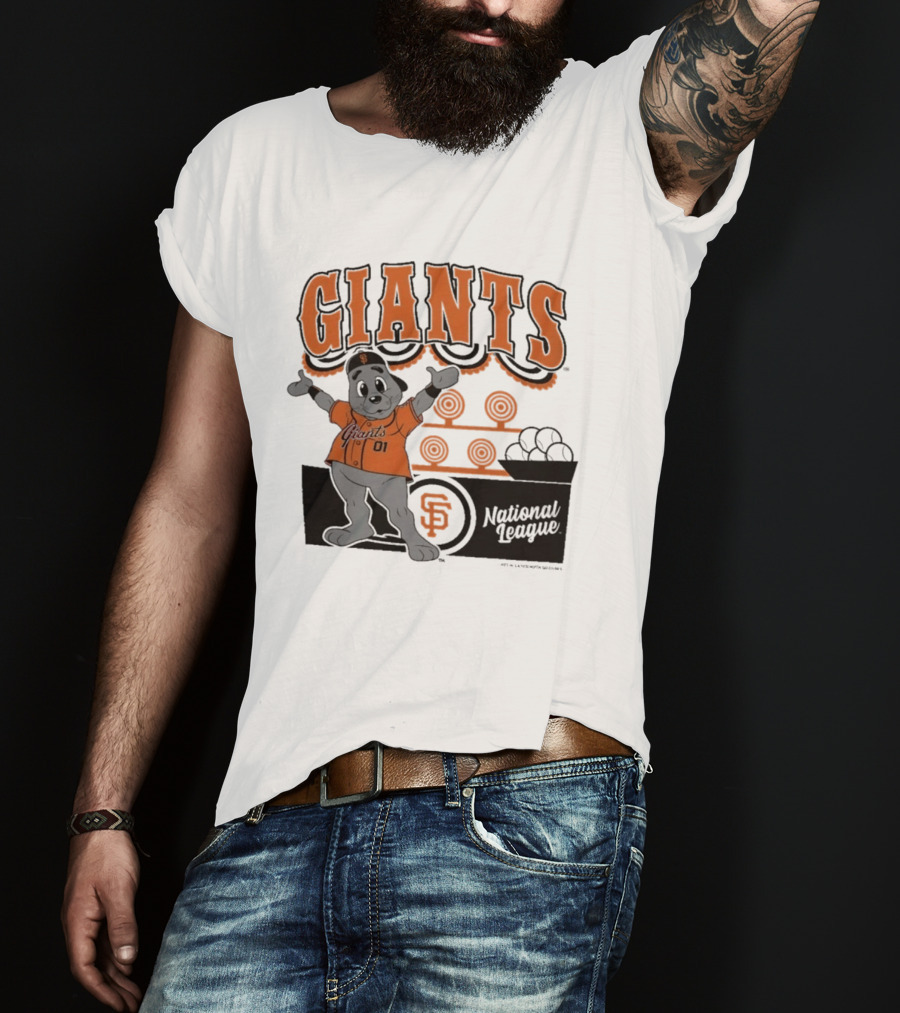 San Francisco Giants Mitchell & Ness Cream Step Back Up Giants National League T-Shirt