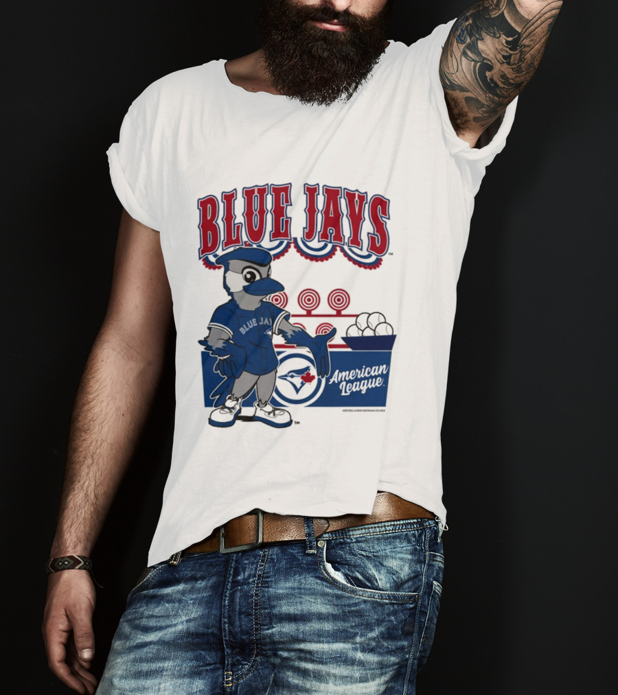 Toronto Blue Jays Mitchell Ness Step Back Up Cream American League T-Shirt