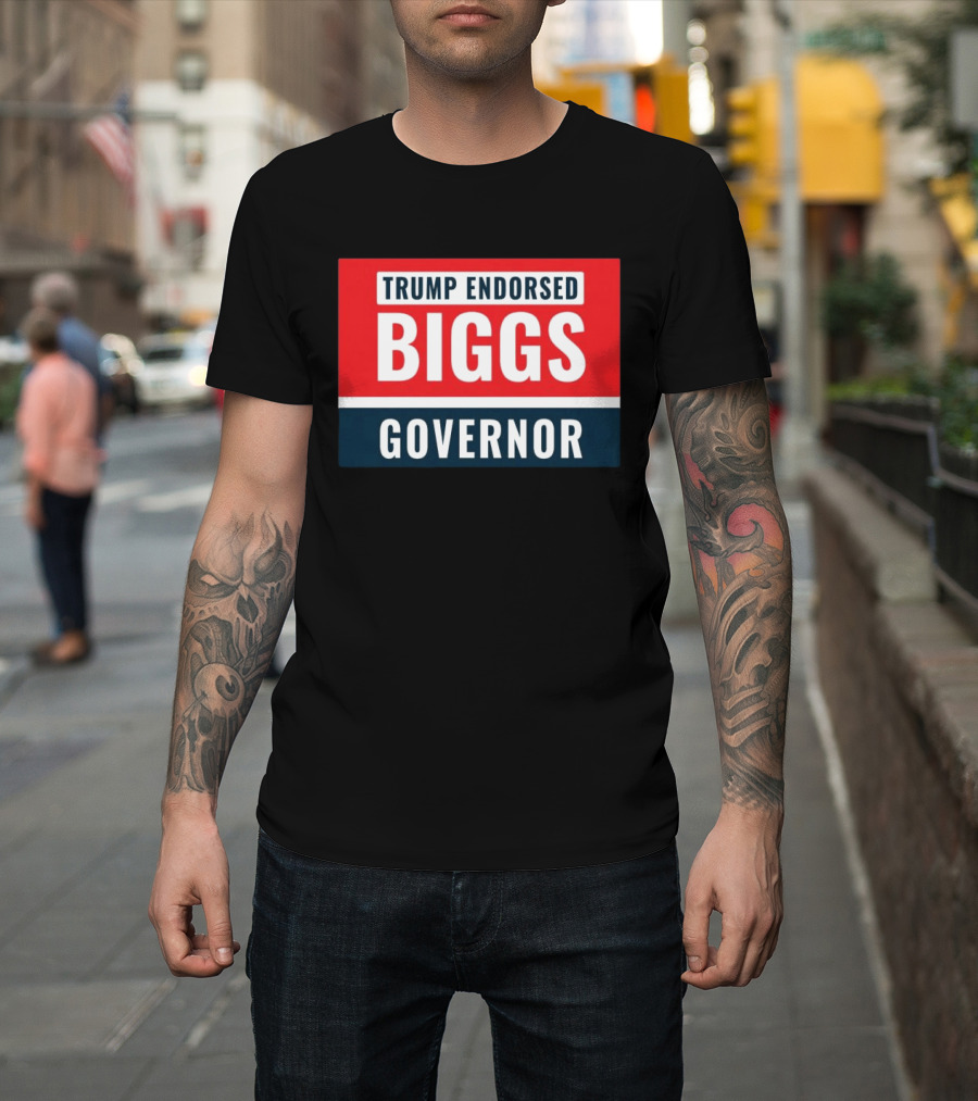 Biggs Governor Trump Endorsed Garment Dyed T-Shirt