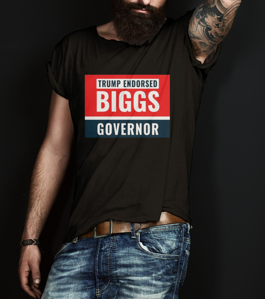 Biggs Governor Trump Endorsed Garment Dyed T-Shirt
