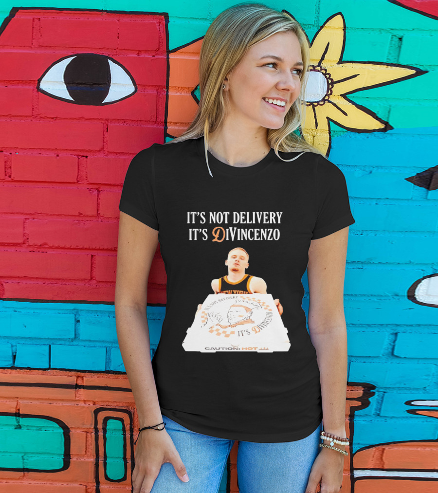 It's Not Delivery It's DiVincenzo Basketball Pizza Box T-Shirt