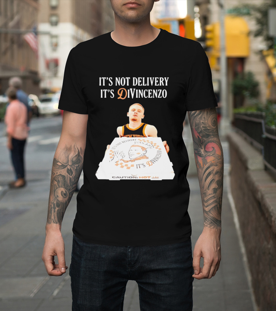 It's Not Delivery It's DiVincenzo Basketball Pizza Box T-Shirt
