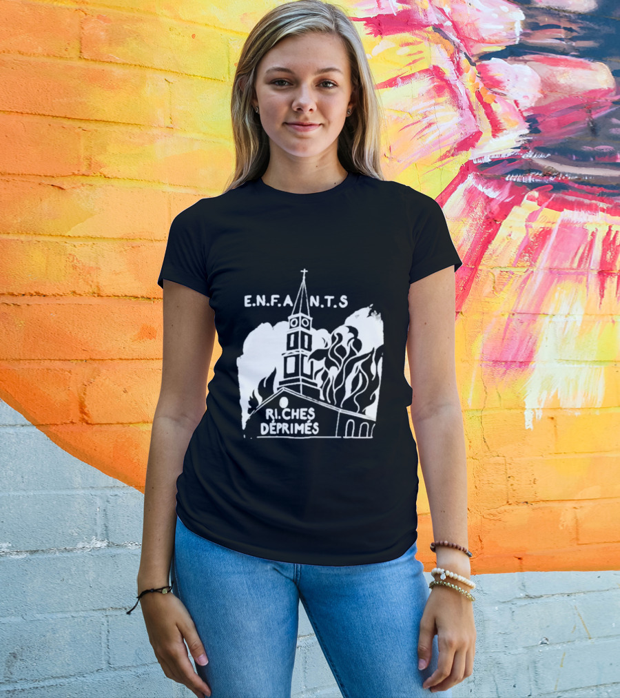 ENFANTS Riches Déprimés Burning Church Enhypen Wear T-Shirt