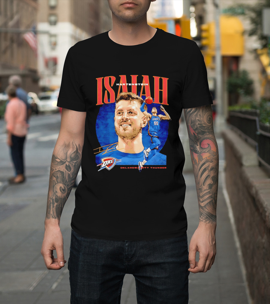 Isaiah Hartenstein 55 Oklahoma City Thunder NBA OKC Signature T-Shirt