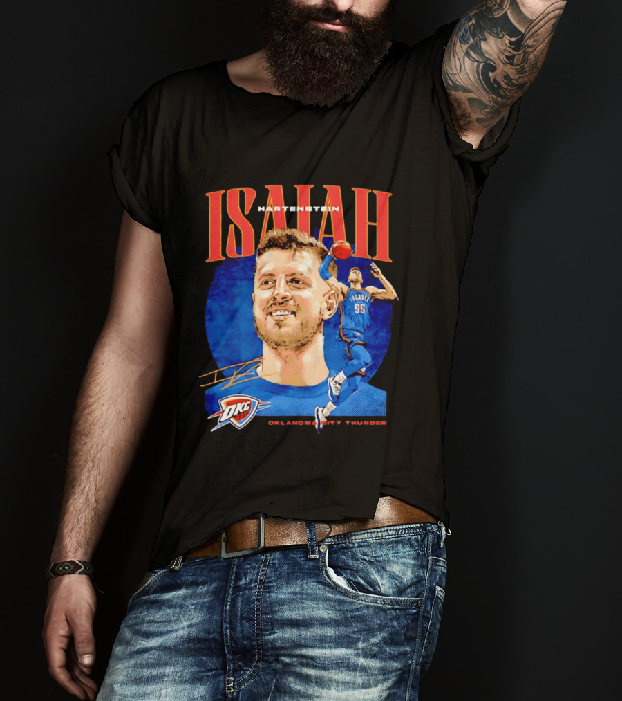 Isaiah Hartenstein 55 Oklahoma City Thunder NBA OKC Signature T-Shirt
