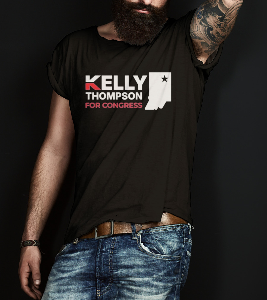 Kelly Thompson For Congress Indiana Star Icon Representation T-Shirt