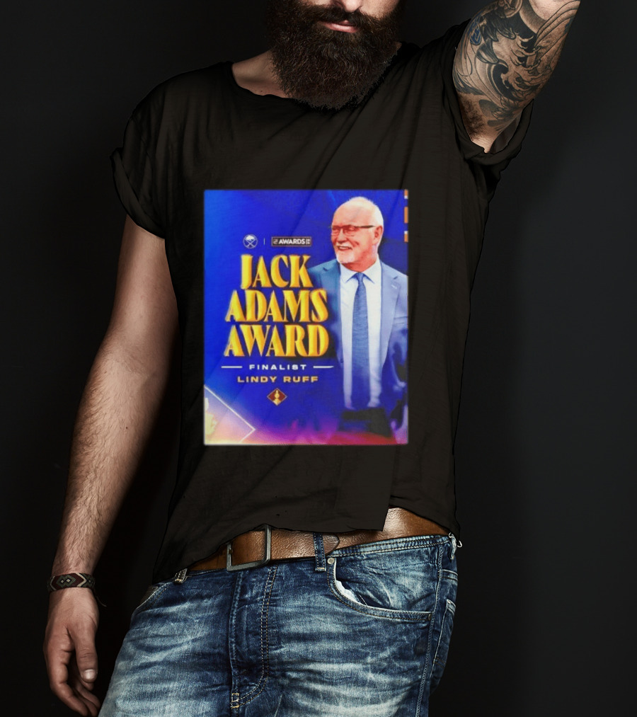 Lindy Ruff Jack Adams Award Finalist NHL Coach Recognition T-Shirt