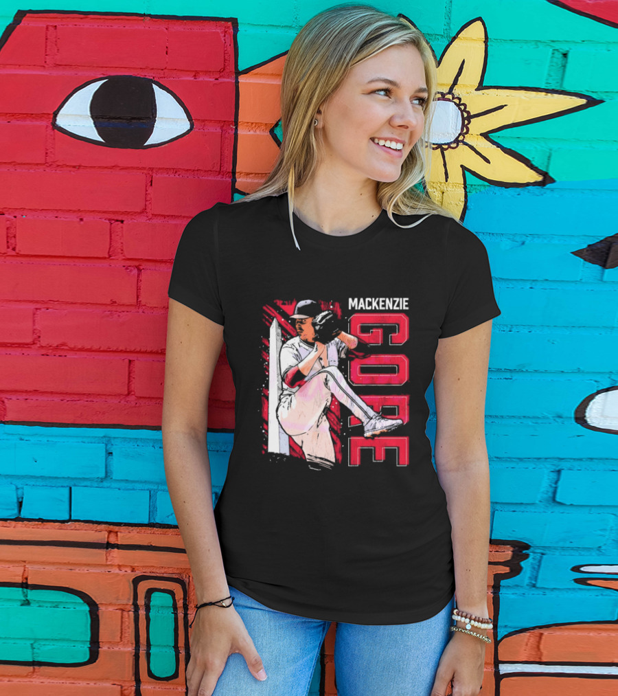 Mackenzie Gore Washington Pitching Action Baseball T-Shirt