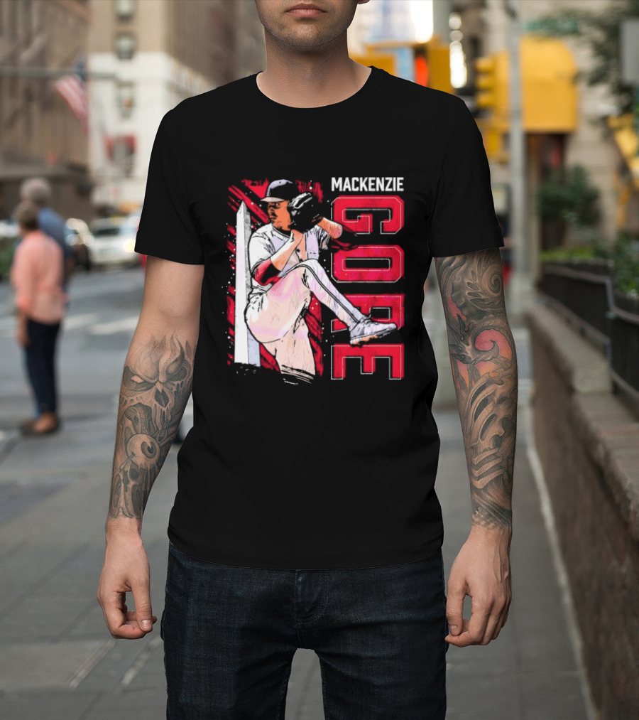 Mackenzie Gore Washington Pitching Action Baseball T-Shirt
