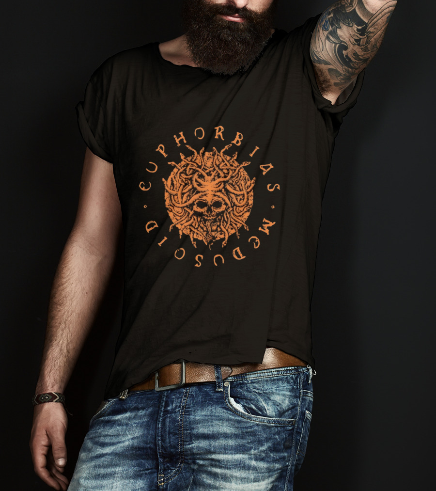 Medusoid Euphorbias Skull And Tentacles T-Shirt