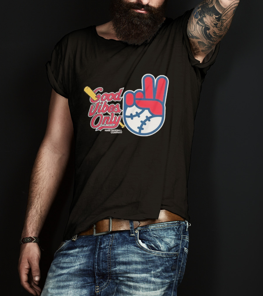 Good Vibes Only St. Louis Cardinals 2026 Baseball Peace Sign T-Shirt