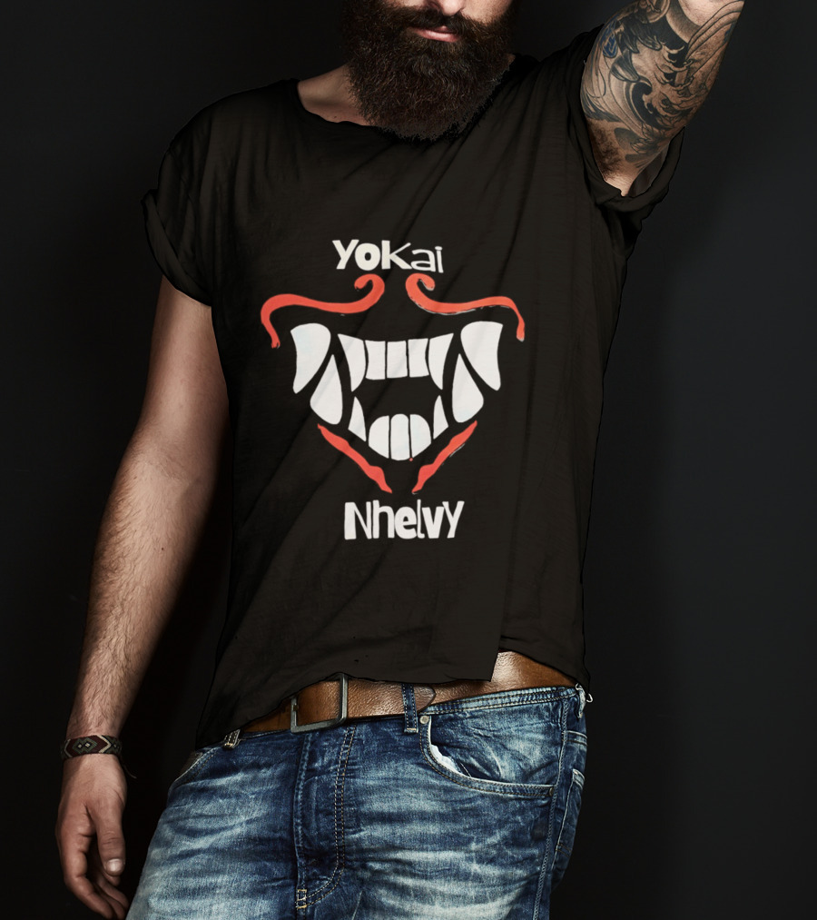 Yokai Nhelvy Demon Mask Teeth T-Shirt