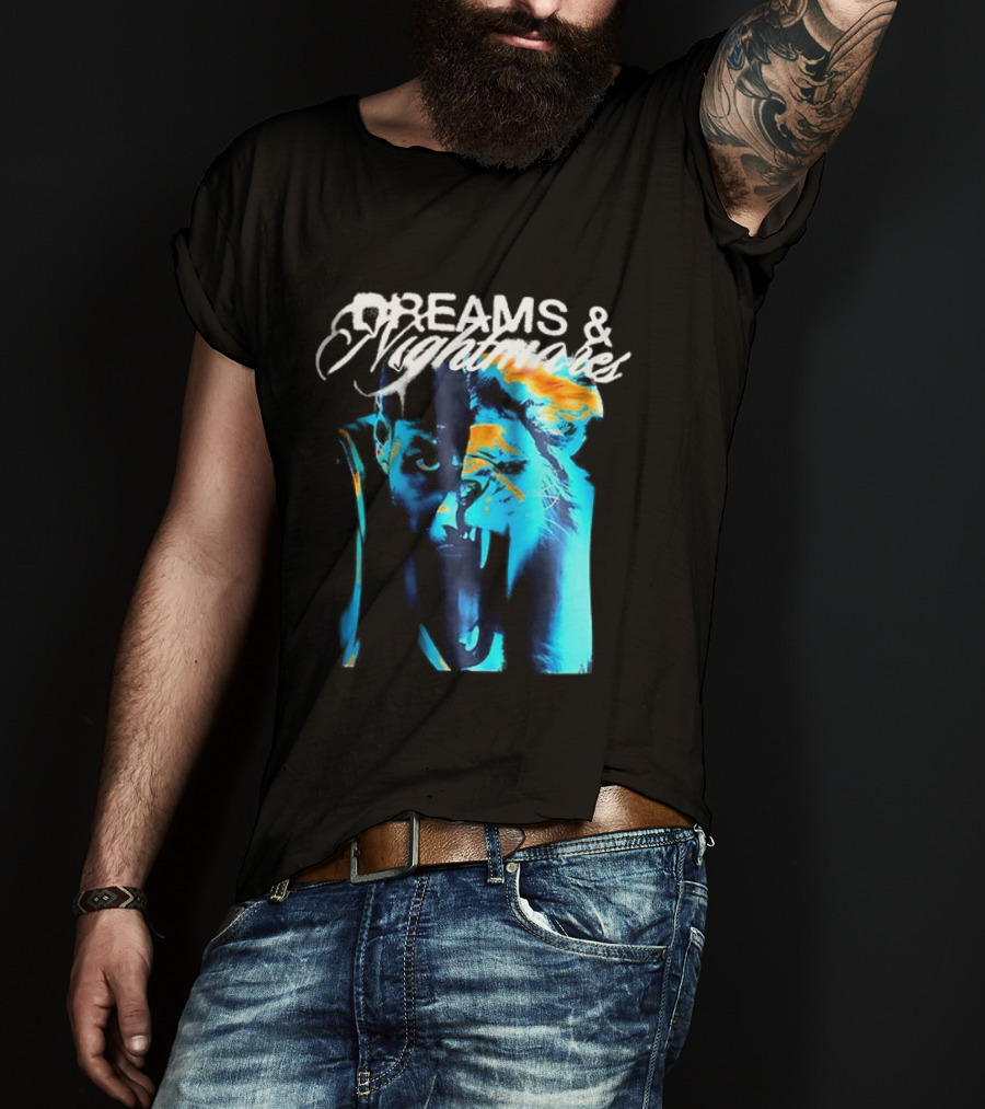 LeBron Dreams & Nightmares Nike Blue Orange Brushstroke T-Shirt