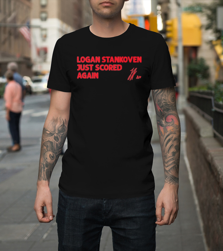 Logan Stankoven Just Scored Again 11 57 T-Shirt