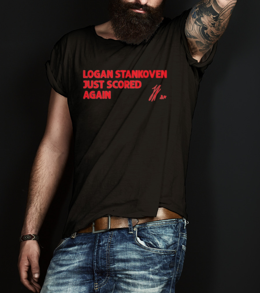 Logan Stankoven Just Scored Again 11 57 T-Shirt