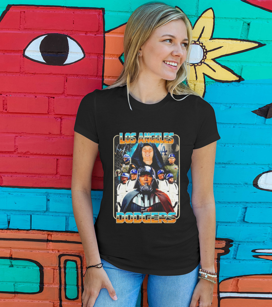 Los Angeles Dodgers Star Wars May The 4th Celebration T-Shirt
