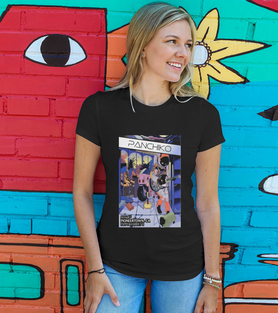Panchiko US Tour 2026 Pioneertown CA May 8th Pappy & Harriet's With Dead Calm T-Shirt