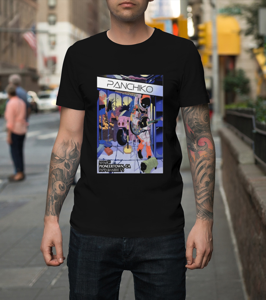 Panchiko US Tour 2026 Pioneertown CA May 8th Pappy & Harriet's With Dead Calm T-Shirt