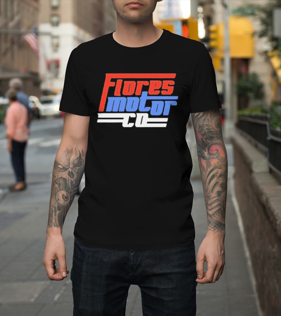 Wyatt Flores Flores Motor CO 2026 Tour Red And Blue T-Shirt