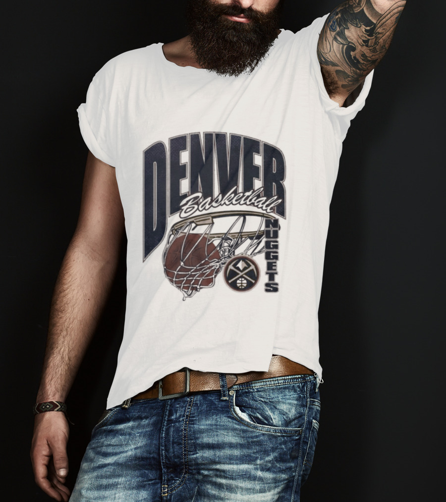Denver Basketball 2026 Nuggets Script Swish T-Shirt