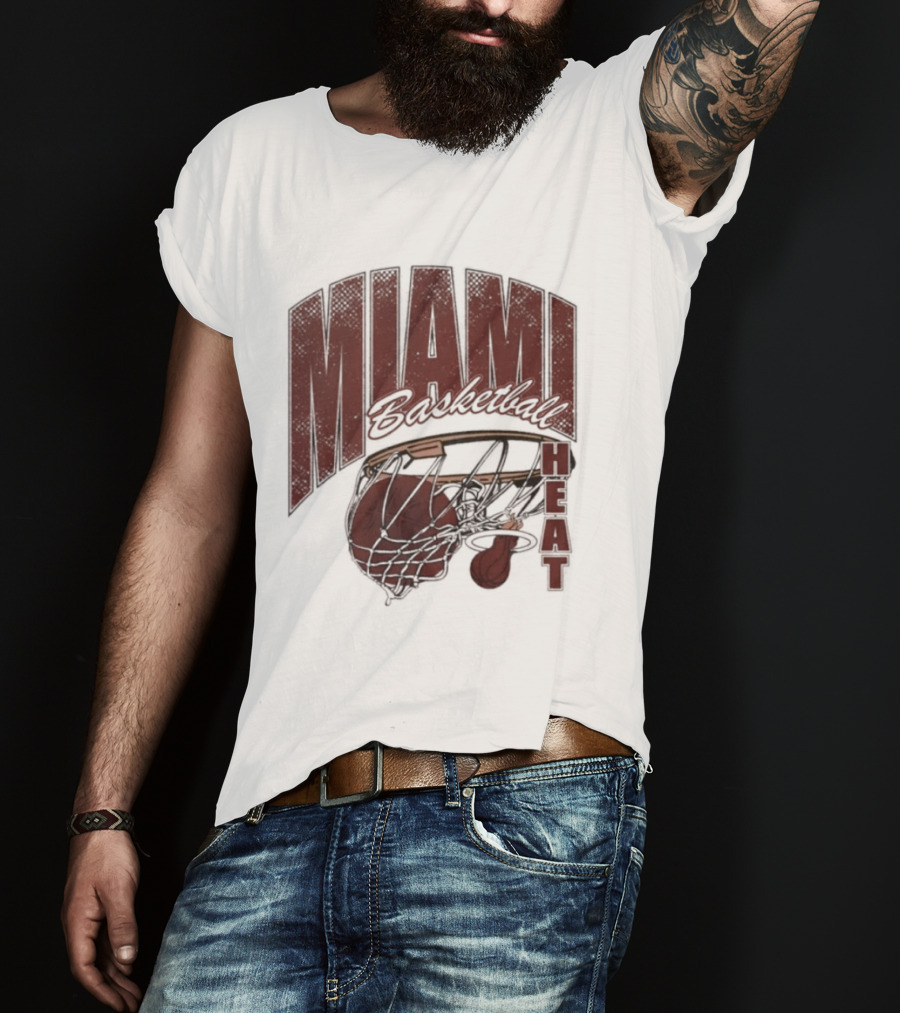 Miami Basketball Swish 2026 Hoop Dunk T-Shirt