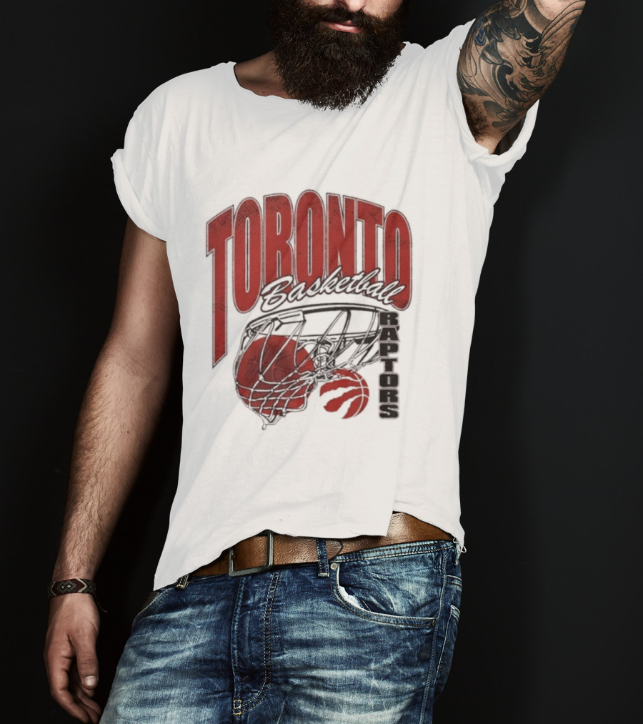 Toronto Raptors Basketball 2026 Script Swish T-Shirt