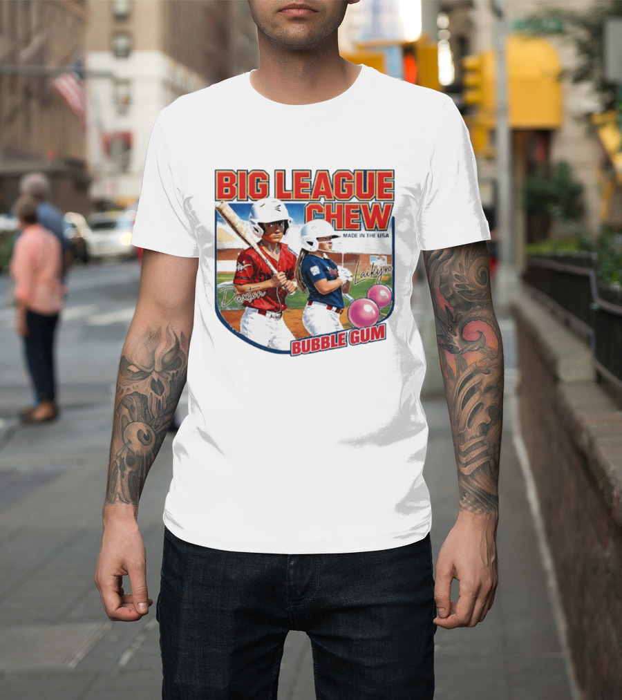 Big League Chew Made In USA Daxton Laikyn Baseball Bubble Gum T-Shirt