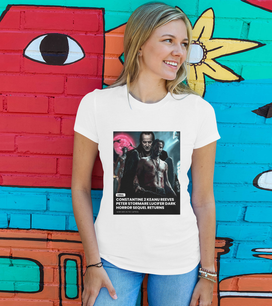 Constantine 2 Keanu Reeves Peter Stormare Lucifer Dark Horror Sequel Returns Viral T-Shirt