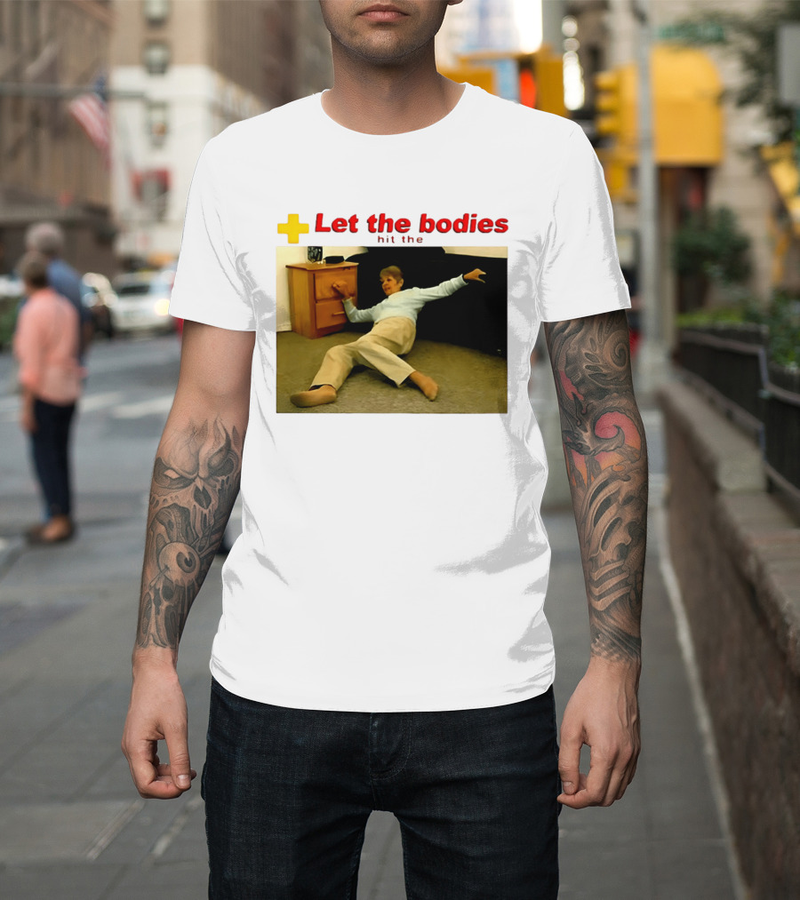 Let The Bodies Hit The Floor Meme With Woman Falling T-Shirt